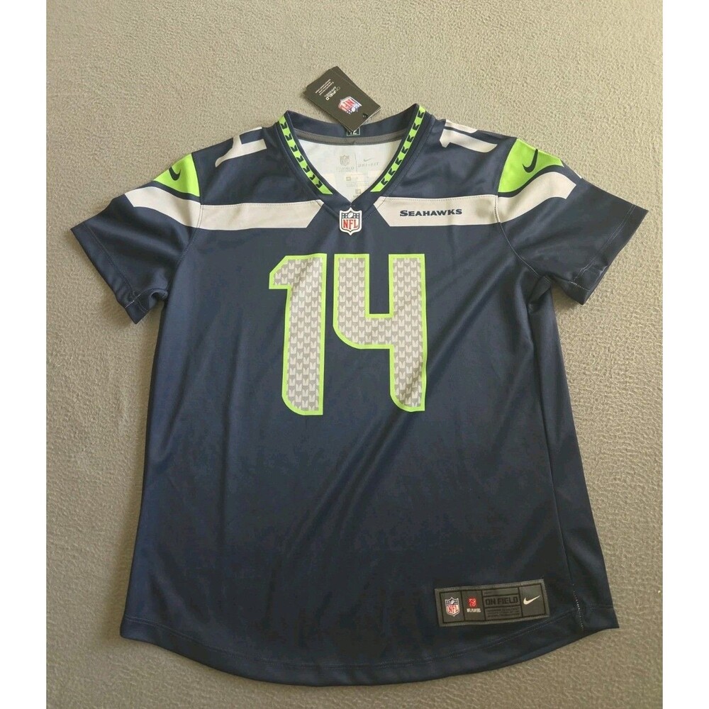 Seattle Seahawks DK Metcalf #14 Nike NFL On Field Home Jersey Boys Medium 12 NEW